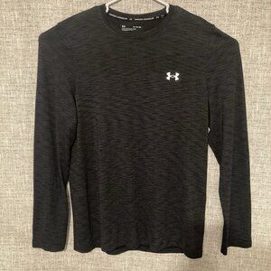 Under Armour Men's Black Long Sleeve Fitted Athletic Shirt Size XL